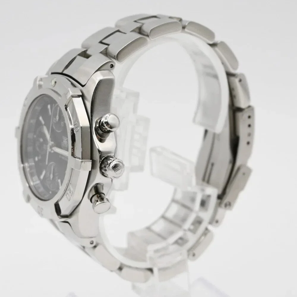 TAG HEUER Aquaracer Date Watch 41mm CN2111 Chronograph AT Black Dial SS 58LC594